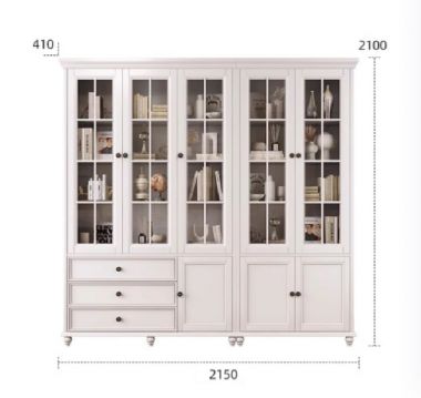 Tủ sách gỗ gia đình - Không gian đọc sách hoàn hảo-TSH 012