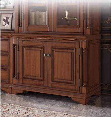 Tủ sách tân cổ điển gỗ sồi - Nét đẹp cho không gian sống-TST 006