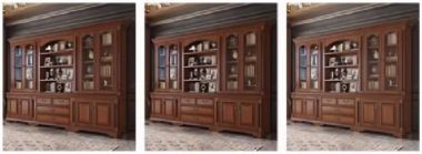 Tủ sách tân cổ điển gỗ sồi - Nét đẹp cho không gian sống-TST 006