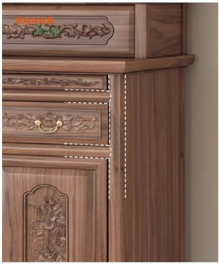 Tủ thờ gỗ óc chó tiện ích và sang trọng - TTG 002