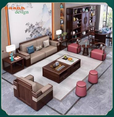 Tủ kệ gỗ trang trí phòng khách – lựa chọn cho gia đình Việt-TGC 005