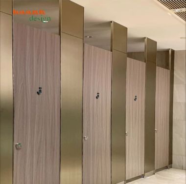 Vách ngăn nhà vệ sinh công cộng thiết kế hiện đại - VGS 004