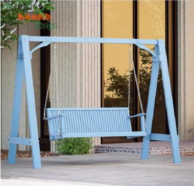 Mẫu xích đu đẹp bằng gỗ Teak tự nhiên cho sân vườn ngoài trời-GNT 014
