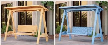 Mẫu xích đu đẹp bằng gỗ Teak tự nhiên cho sân vườn ngoài trời-GNT 014