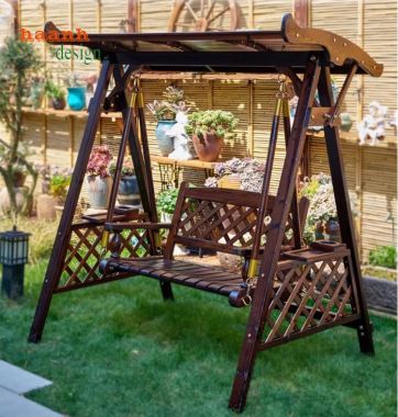 Trải Nghiệm Thú Vị Với Xích Đu Gỗ Ngoài Trời -GNT 011