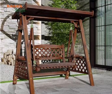 Trải Nghiệm Thú Vị Với Xích Đu Gỗ Ngoài Trời -GNT 011