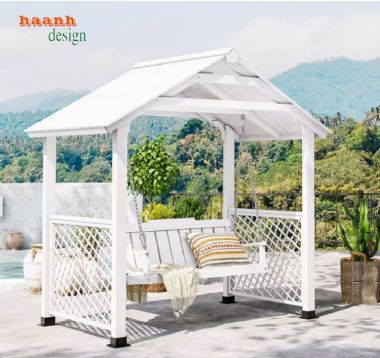 Xích đu gỗ ngoài trời Thế giới của sự thoải mái và thư giãn-GNT 010