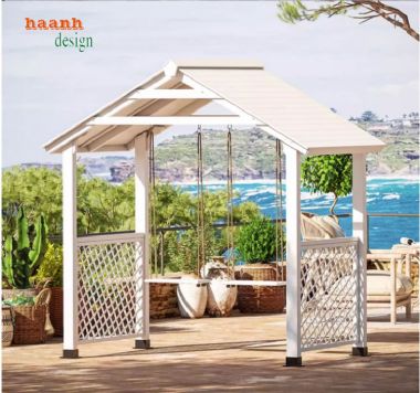 Xích đu gỗ ngoài trời Thế giới của sự thoải mái và thư giãn-GNT 010