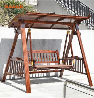 Xích đu gỗ ngoài trời teak Myanmar – Tạo điểm nhấn sân vườn-GNT 012