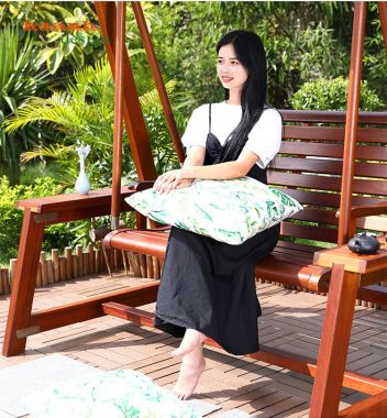 Xích đu sân vườn gỗ teak tự nhiên GNT001