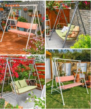 Khám phá xích đu ngoài trời bằng sắt độc đáo-XDT 003