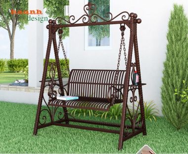 Xích đu sắt sơn tĩnh điện ngoài trời,sân vườn XDT001