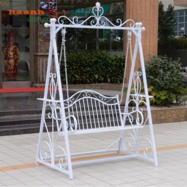 Xích đu sắt sơn tĩnh điện ngoài trời,sân vườn XDT001