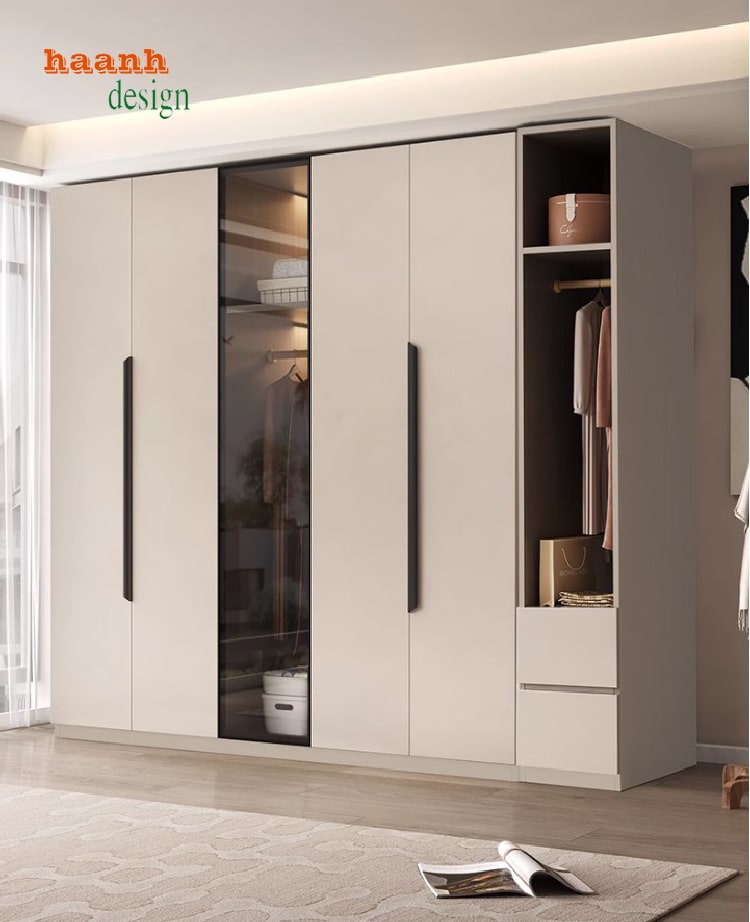 Tư vấn chọn tủ quần áo cửa lùa hay cửa mở phù hợp không gian 