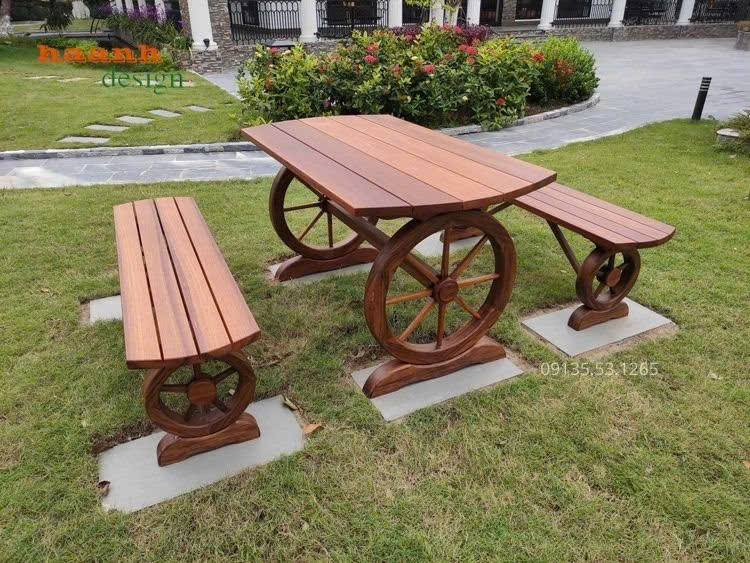 Bàn Ghế Sân Vườn Gỗ Teak