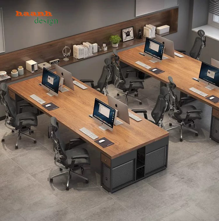 bàn làm việc cho nhân viên hiện đại
