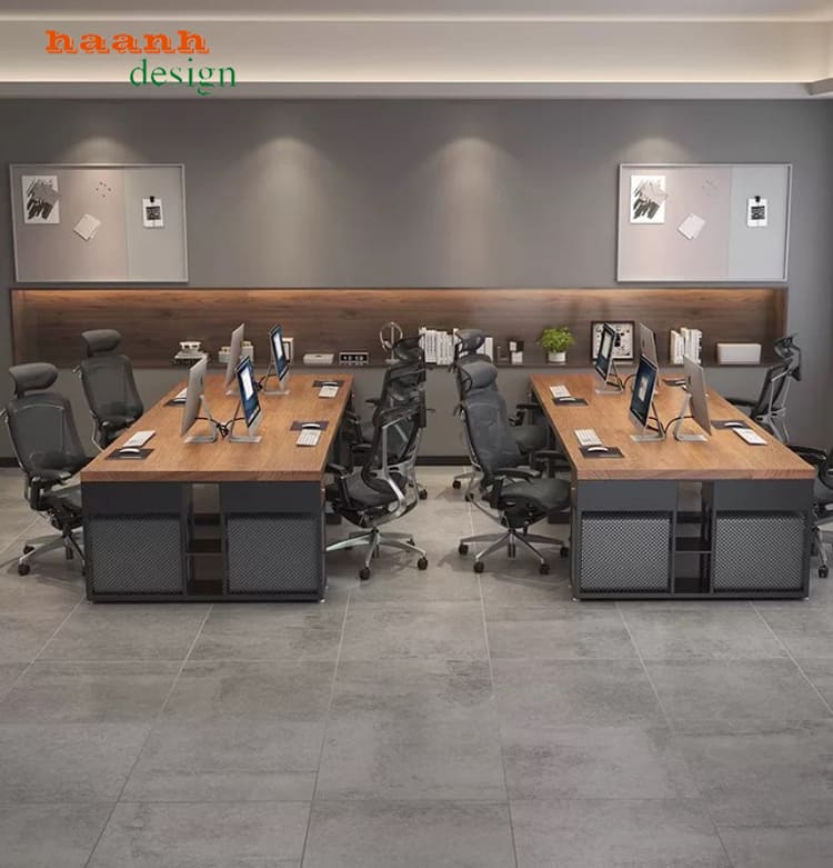 bàn nhân viên văn phòng đẹp hiện đại