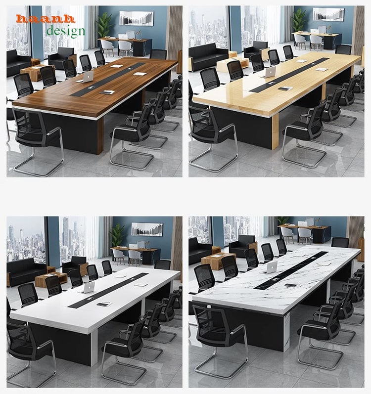 Bàn họp văn phòng gỗ công nghiệp