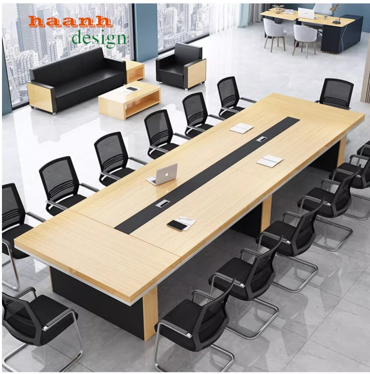 Bàn họp văn phòng gỗ công nghiệp
