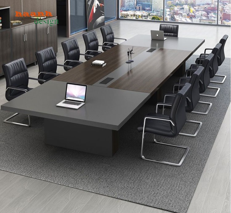 Bàn họp gỗ công nghiệp hiện đại