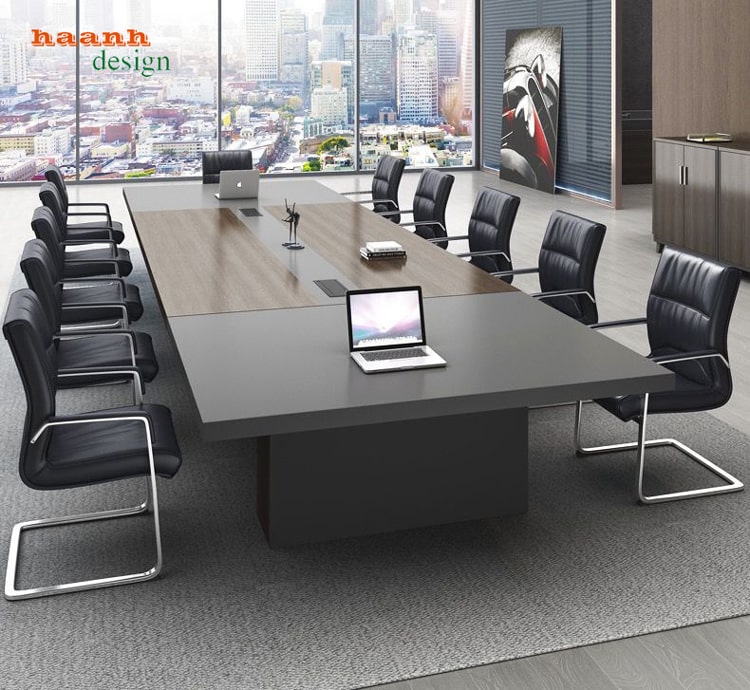 Bàn họp gỗ công nghiệp hiện đại