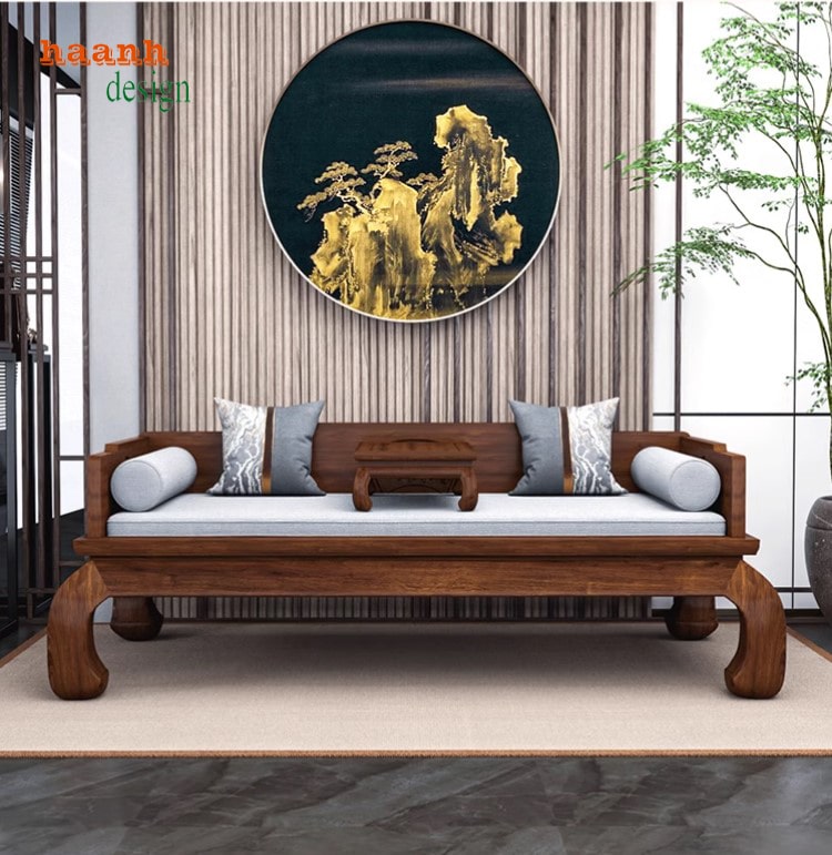giường la hán gỗ gụ