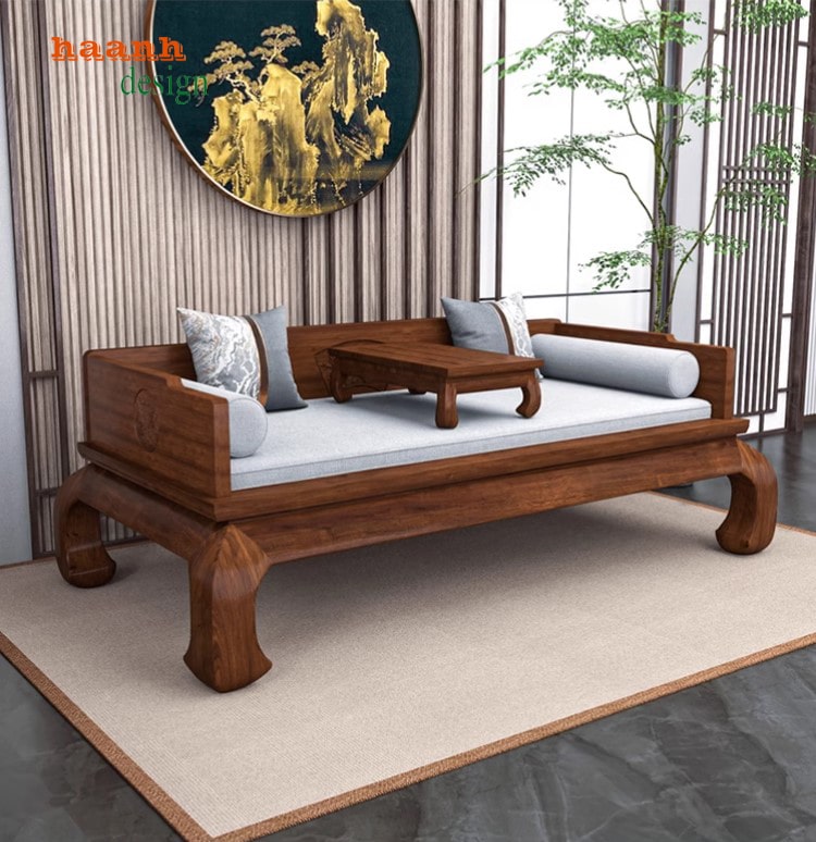 giường la hán gỗ gụ