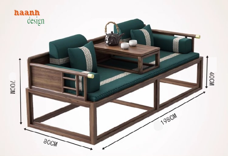 giường la hán gỗ sồi