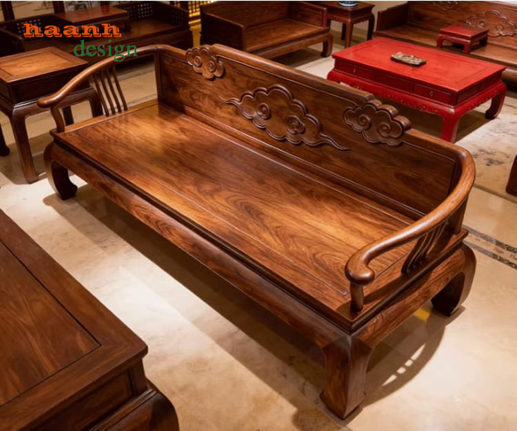 mẫu giường la hán đẹp gỗ óc chó
