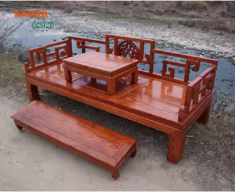 giường la hán gỗ tự nhiên
