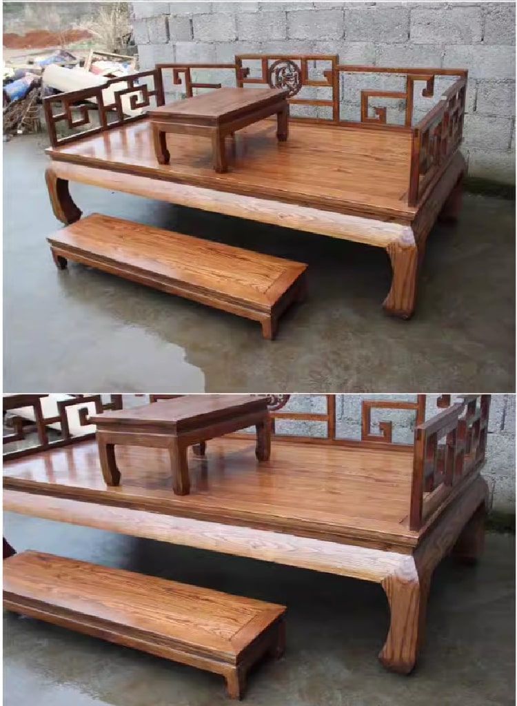 giường la hán gỗ tự nhiên
