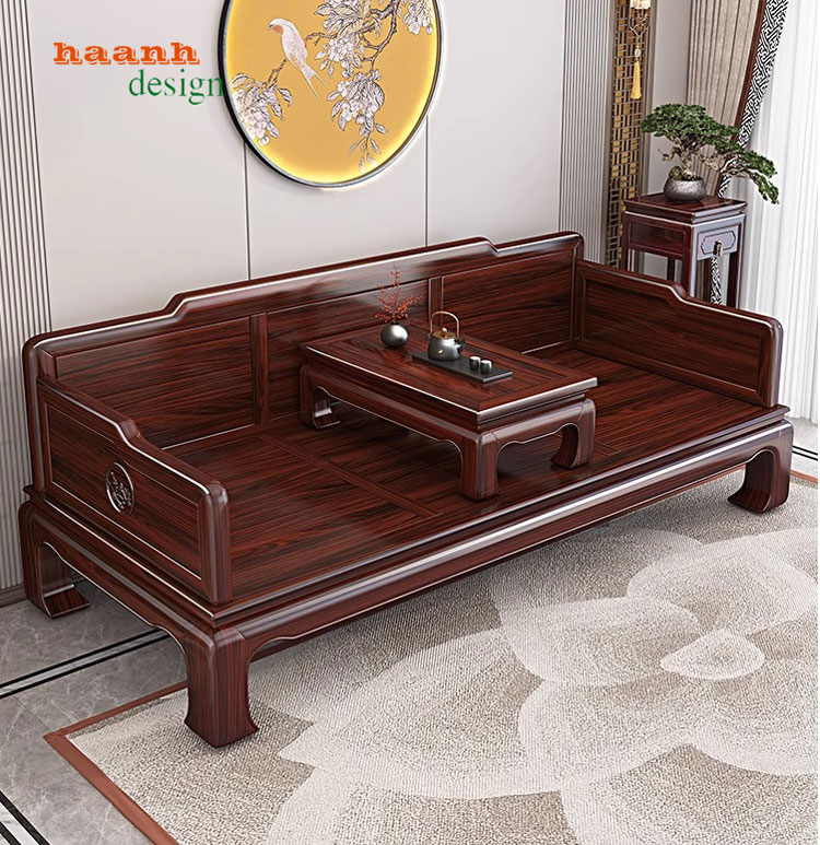 Giường la hán gỗ tự nhiên