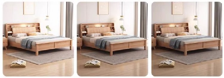 Giường ngủ gỗ sồi