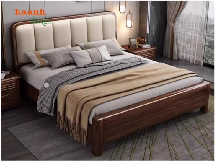 giường ngủ hiện đại gỗ tự nhiên