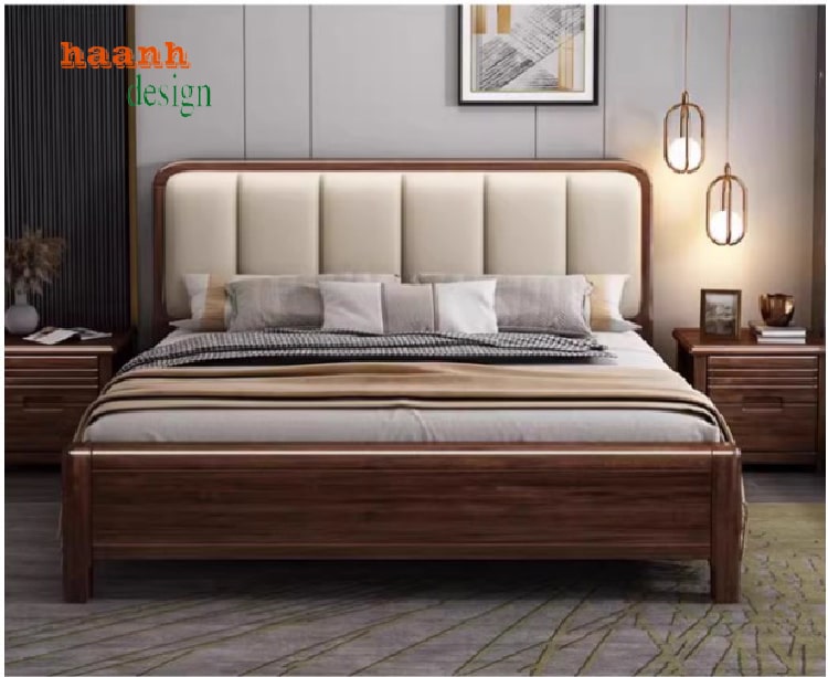 giường ngủ hiện đại gỗ tự nhiên