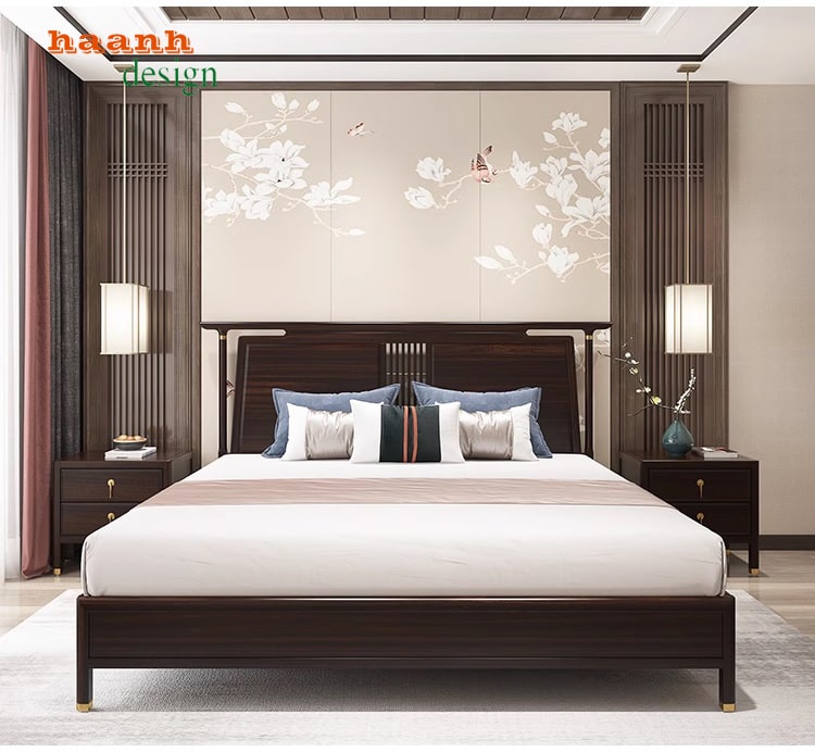 Giường ngủ gỗ tự nhiên