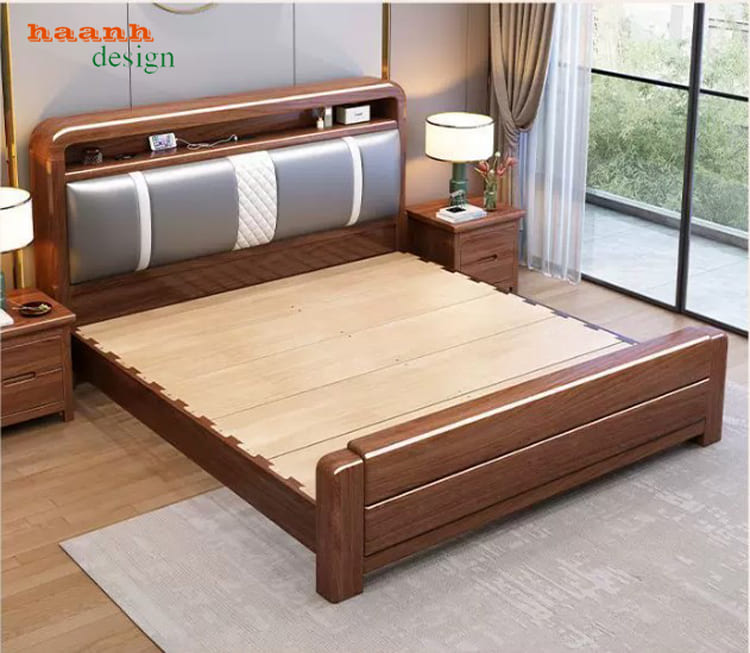 giường ngủ gỗ tự nhiên cao cấp cho gia đình