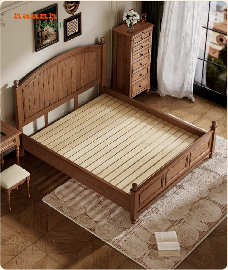 giường ngủ gỗ sồi đẹp
