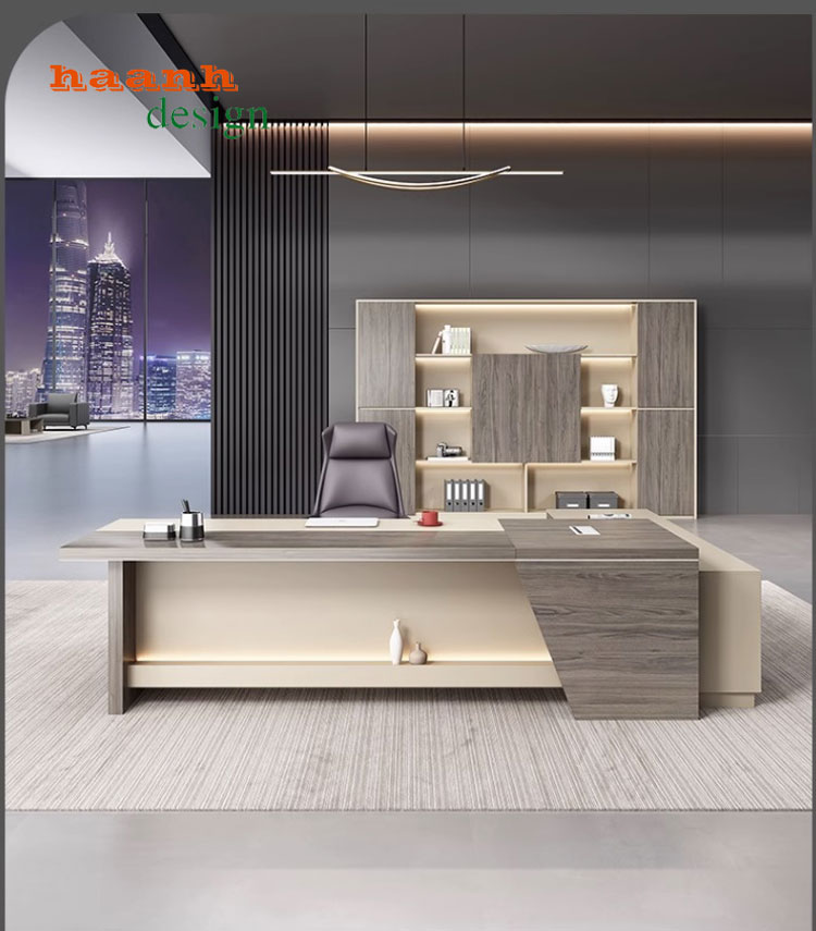 Bàn ghế phòng lãnh đạo gỗ công nghiệp