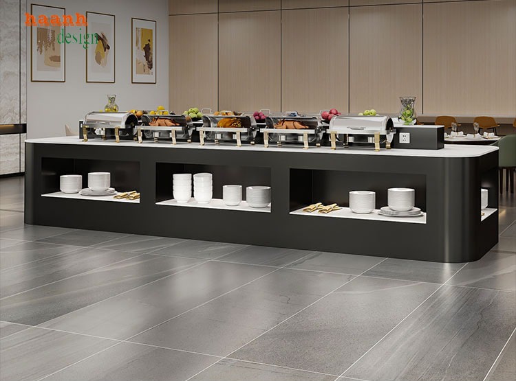 Bàn buffet gỗ công nghiệp