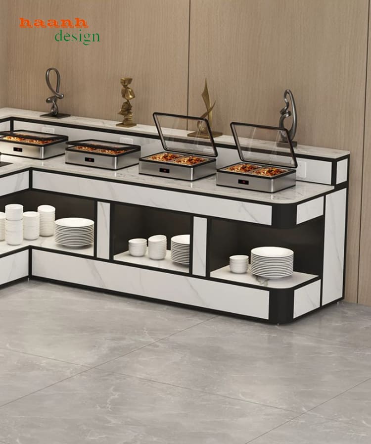 Chi tiết nhánh quầy BFF 009 Chi tiết nhánh quầy BFF 009 phối trắng đen