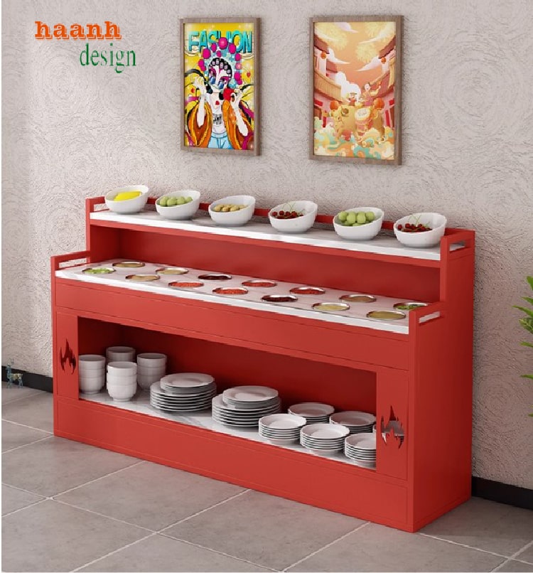 kệ đựng gia vị nhà hàng – Phân loại gia vị gọn gàng, tiện lợi