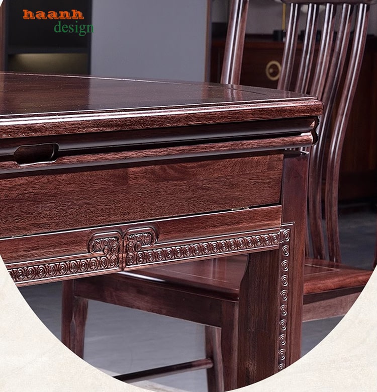 Bàn ghế ăn gỗ tự nhiên