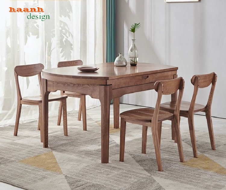 Bàn tròn xoay mở rộng phòng ăn
