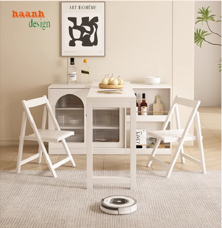 bàn ghế ăn mở rộng