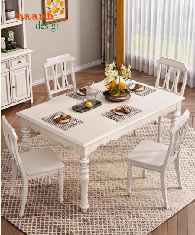 bàn ghế phòng ăn tân cổ điển