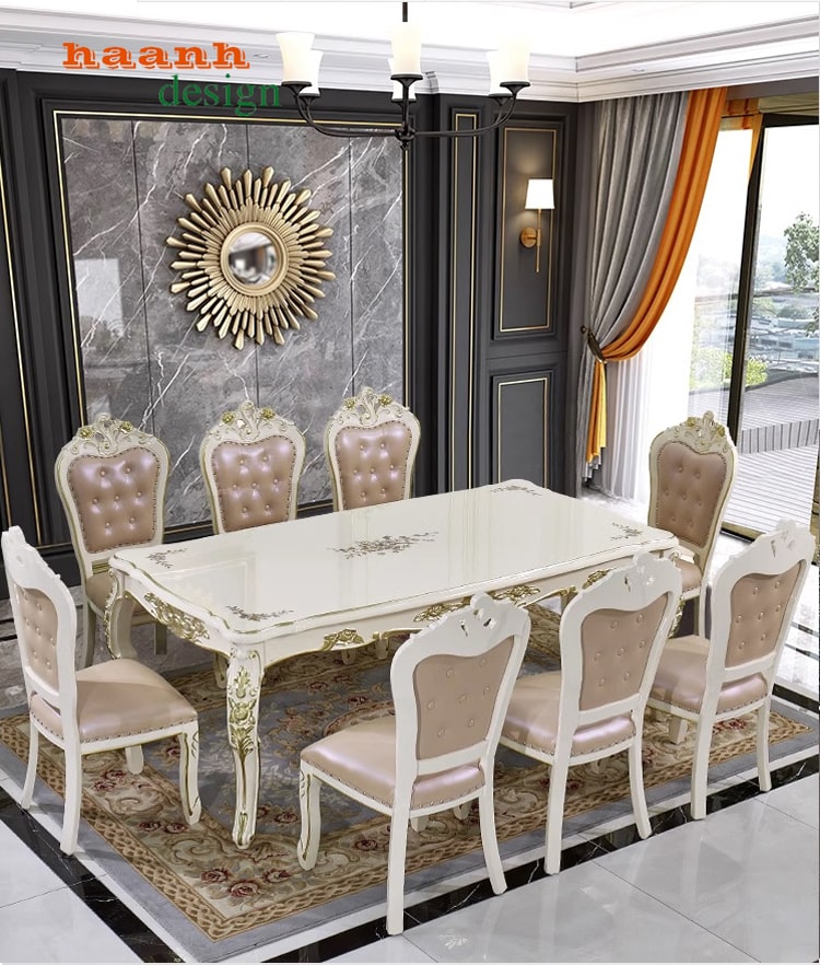 Bàn ăn tân cổ điển châu âu