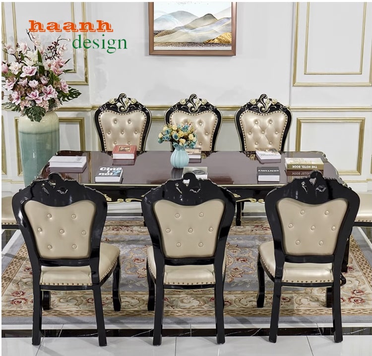 Bàn ăn tân cổ điển châu âu