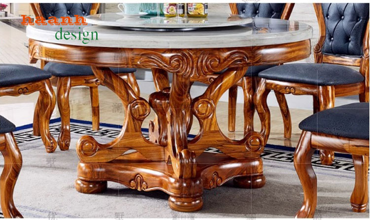 Bàn ghế ăn tân cổ điển Châu Âu