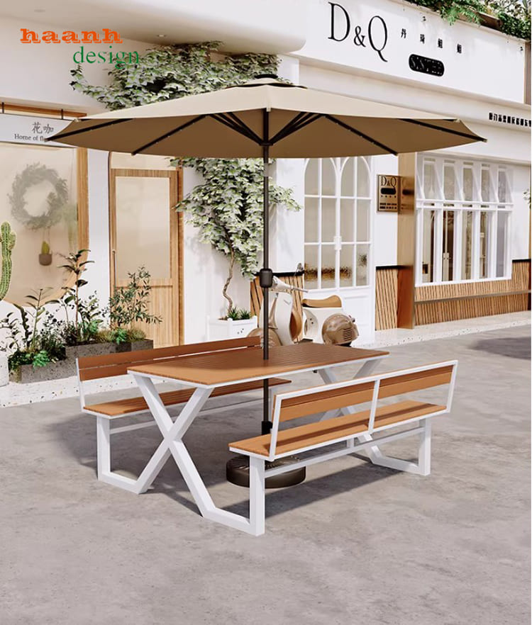 Bàn ghế cafe ngoài trời